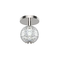 Marni LED Flush Mount Ceiling Light in Polished Nickel