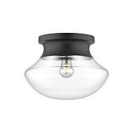 Marcel 1-Light Flush Mount in Matte Black