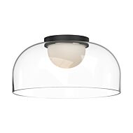 Cedar LED Flush Mount in BlackClear by Kuzco Lighting