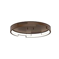 Anello Minor LED Flush Mount in Walnut by Kuzco Lighting