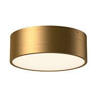 Brisbane Two Light Flush Mount in Aged Gold by Alora