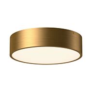 Brisbane 3-Light Flush Mount in Aged Gold