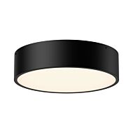 Brisbane Three Light Flush Mount in Matte Black by Alora