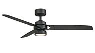 Amped 1-Light 52" Ceiling Fan in Black