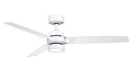 Amped 1-Light 52" Ceiling Fan in Matte White