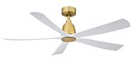 Kute552" Ceiling Fan in Brushed Satin Brass