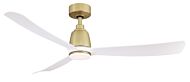 Fanimation Kute 52 Inch Ceiling Fan in Brushed Satin Brass