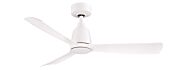 Fanimation Kute 44 Inch Indoor Ceiling Fan in Matte White