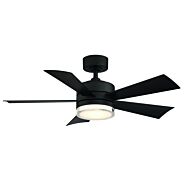 Modern Forms Wynd 42 Inch Indoor/Outdoor Ceiling Fan in Matte Black