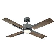 Cervantes 1-Light 56" Ceiling Fan in Graphite with Weathered Gray