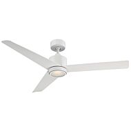 Lotus 1-Light 54" Ceiling Fan in Matte White