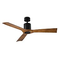 Aviator 54" Ceiling Fan in Matte Black with Distressed Koa