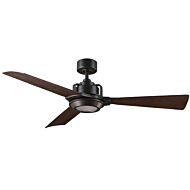 Osprey 1-Light 56" Ceiling Fan in Oil Rubbed Bronze with Dark Walnut