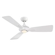 Mykonos 1-Light 52" Ceiling Fan in Matte White