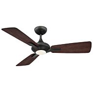 Mykonos 1-Light 52" Ceiling Fan in Bronze with Dark Walnut