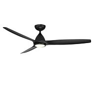 Skylark 1-Light 62" Ceiling Fan in Matte Black