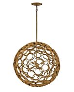 Fredrick Ramond Centric 6-Light Pendant In Burnished Gold