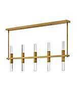 Fredrick Ramond Cecily Linear Chandelier In Heritage Brass