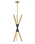 Fredrick Ramond Rae Pendant In Lacquered Brass