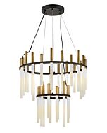 Fredrick Ramond Echo Chandelier In Black*