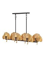 Fredrick Ramond Cera 12-Light Linear Chandelier In Museum Bronze