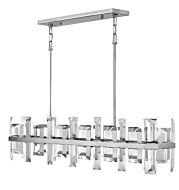 Fredrick Ramond Odette 8-Light Linear Chandelier In Polished Nickel*