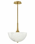 Fredrick Ramond Inez 3-Light Pendant In Lacquered Brass