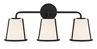 Fulton 3-Light Bathroom Vanity Light in Black