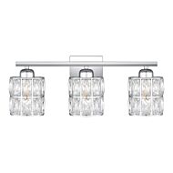 Gibson Three Light Bath in Polished Chrome by Quoizel