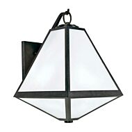 Brian Patrick Flynn for Crystorama Glacier 21 Inch Outdoor Wall Light in Black Charcoal