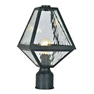 Brian Patrick Flynn for Crystorama Glacier 14 Inch Outdoor Post Light in Black Charcoal