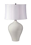 Scatchard 1-Light Table Lamp in White Gloss