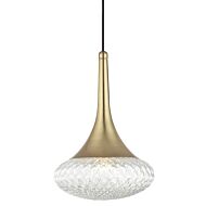 Mitzi Bella 18 Inch Pendant Light in Aged Brass