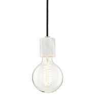 Mitzi Asime 10 Inch Pendant Light in Aged Brass