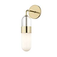 Mitzi Emilia 15 Inch Wall Sconce in Polished Bronze