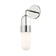 Mitzi Emilia 15 Inch Wall Sconce in Polished Nickel