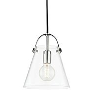 Mitzi Karin 11 Inch Mini Pendant in Polished Nickel