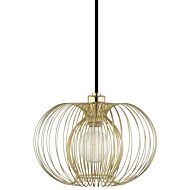 Mitzi Jasmine 10 Inch Mini Pendant in Polished Brass