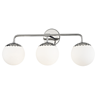 Mitzi Paige 3 Light 23 Inch Bathroom Vanity Light in Polished Nickel