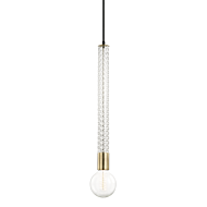 Mitzi Pippin 24 Inch Pendant Light in Aged Brass