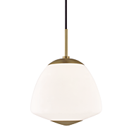 Mitzi Jane Pendant Light in Aged Brass