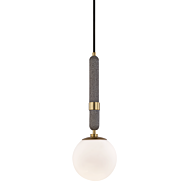 Mitzi Brielle Mini Pendant in Aged Brass