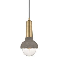 Mitzi Macy Pendant Light in Aged Brass