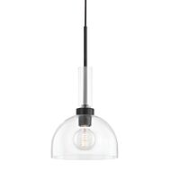 Tabitha One Light Pendant in Soft Black by Mitzi