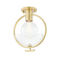 Mitzi Ringo Ceiling Light in Aged Brass