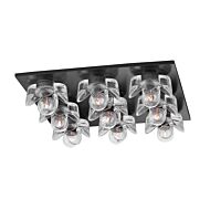 Shea 9-Light Flush Mount Ceiling Light in Old Bronze