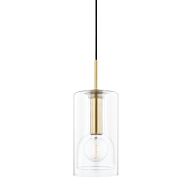 Mitzi Belinda Pendant Light in Aged Brass