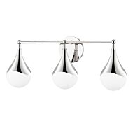 Mitzi Ariana 3 Light Bathroom Vanity Light in Polished Nickel