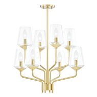 Mitzi Kayla 8 Light Chandelier in Aged Brass