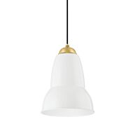 Jamila One Light Pendant in Aged Brass by Mitzi